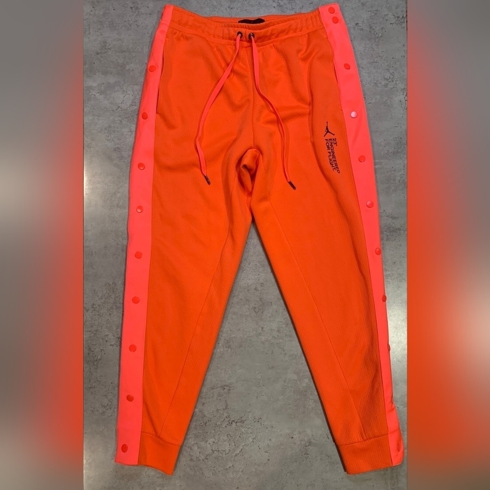 Nike Jordan 23E Flight Tech Lite  Snap Pants Infrared Men's AO6348-612 Size M